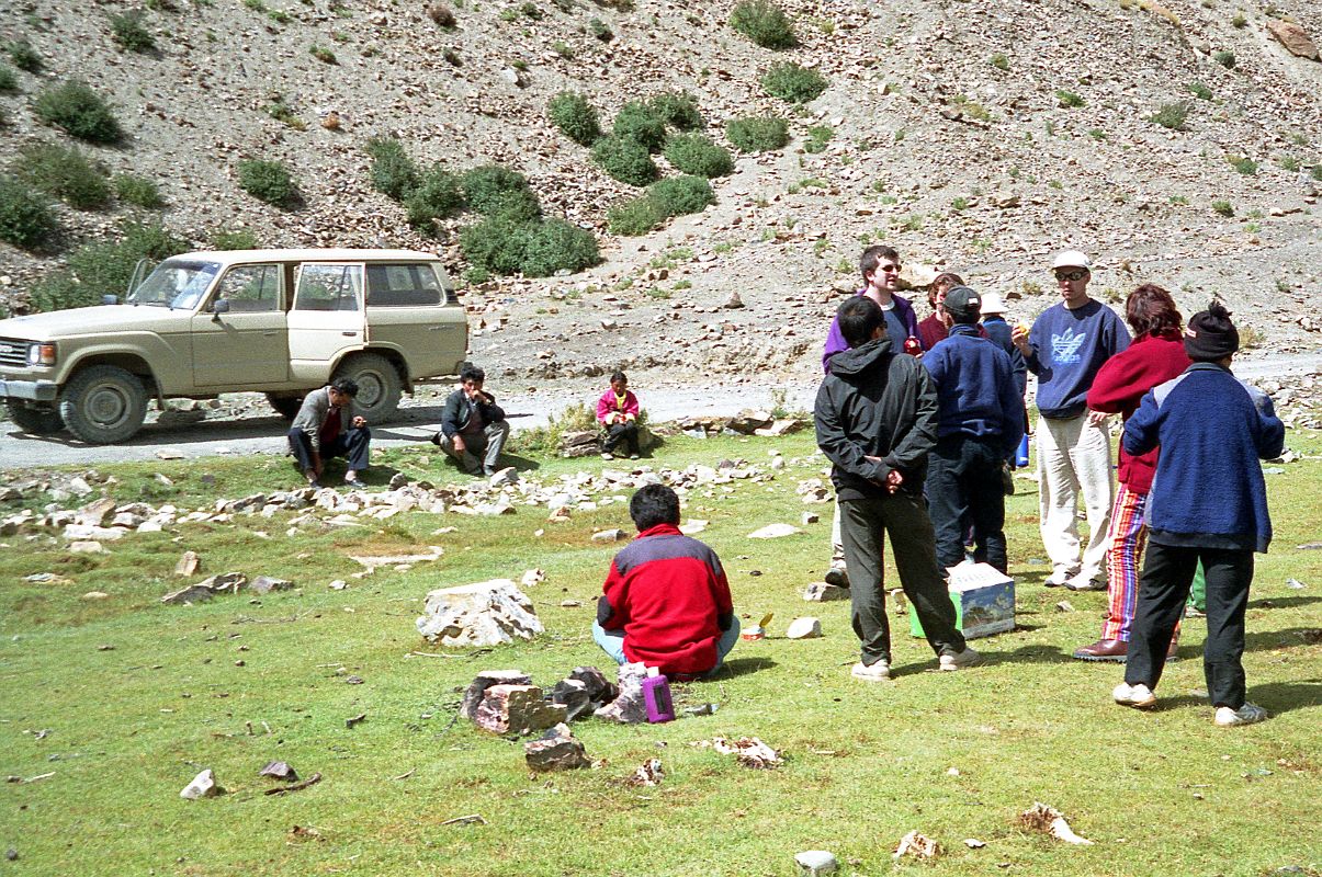 30 Having Lunch On Way to Kharta Tibet